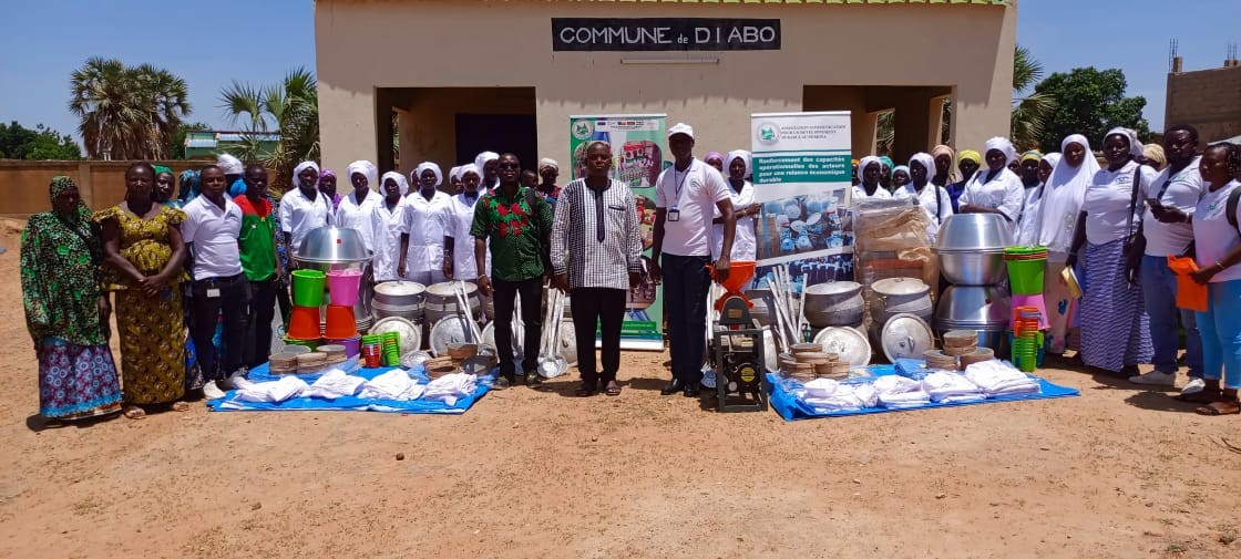 PARC-BIO2 : Après Tibga, CODD-Burkina poursuit la remise des kits de matériel des chaines de valeur ajoutée transformation à Diabo